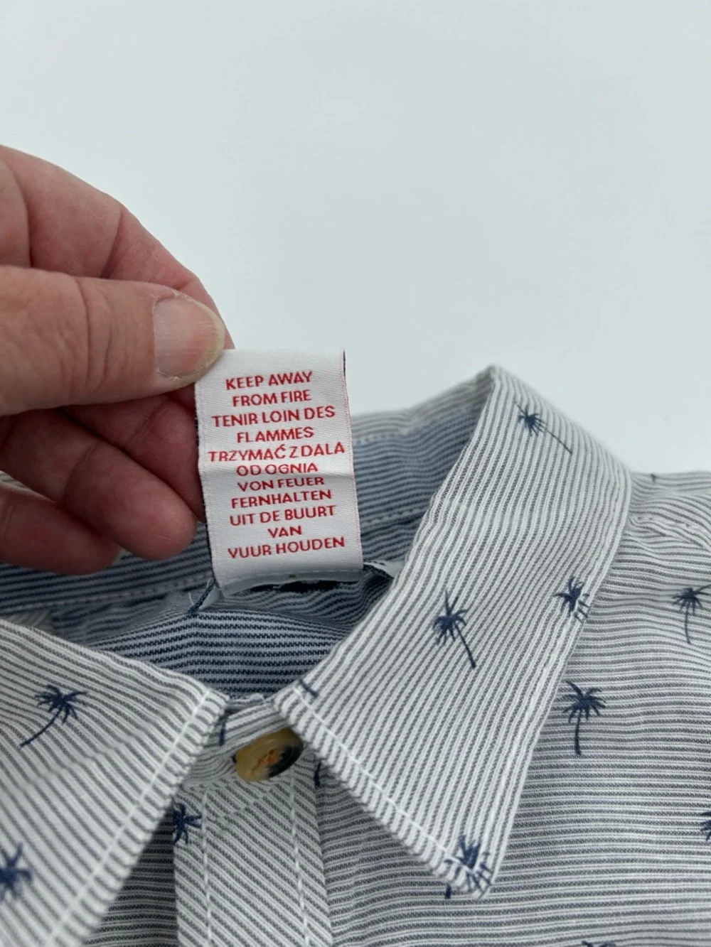 Tommy Bahama Kids Blue Palm-Print Button-Down Shirt 4T NWT - Picture 6 of 9
